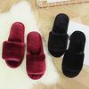 Ladies, warm shoes, soft, indoor slippers, plush cotton slippers