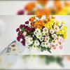 5 Bundles Artificial Silk Gerbera Daisies: Realistic Fake Bouquets for Outdoor/Indoor, Garden, Porch, Table Vase Decor (Multicolor)