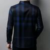 Cozy Up Men Shirts Slim Fit  Dress Shirt Spring Long Sleeve Casual Plaid Shirt