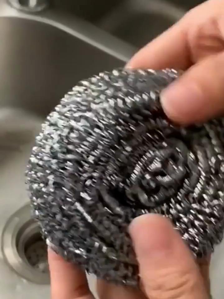 22g/pc Stainless Steel Wire Ball Brush for Dishes Pots Pans Cleaning Scrubbers Household Kitchen Dishwashing Tools Clean Brushes