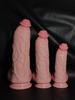 Large Thick Realistic Liquid Silicone Dildo, Soft Veined Texture with Strong Suction Cup, Odorless Durable Material, Adult Toy for Couples