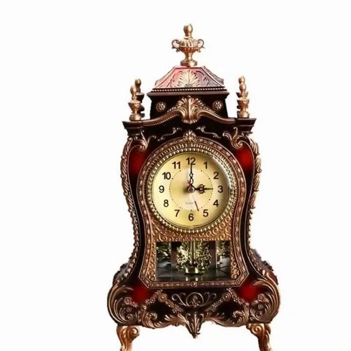 Skrivebord Vekkerklokke Vintage Klokke Klassisk kongelig Stue Skrivebord Imperial Innredning Kreativ Sit Pendelklokke