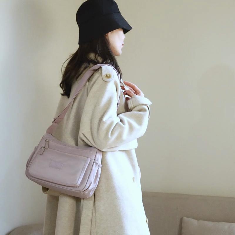 Lightweight Crossbody Bag Multi-Pocket Shoulder Bag Nylon Women's Bag