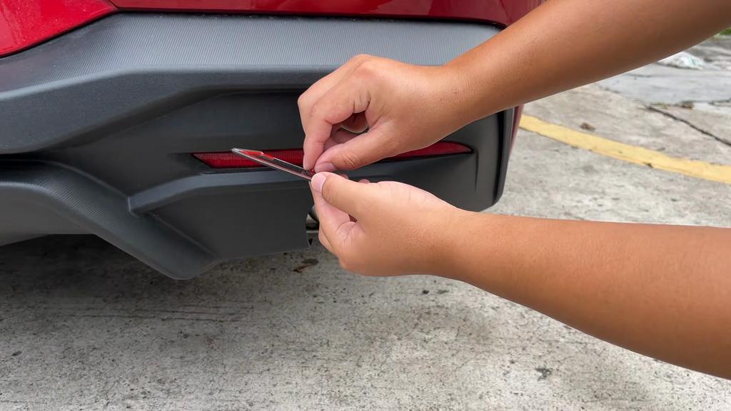 Auto-Dekorationsabdeckungen für Nebelschlussleuchten, ABS-Dekoration für Ford Mustang ab 2024, Außenzubehör, gesmokt, schwarz