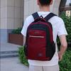 Letter Printed High Capacity Oxford Material College Student Bookbag With Curved Shoulder Straps For Education