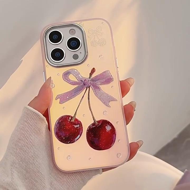 Creative Cherry Phone Case for iPhone 17 and iPhone 17 Pro Max