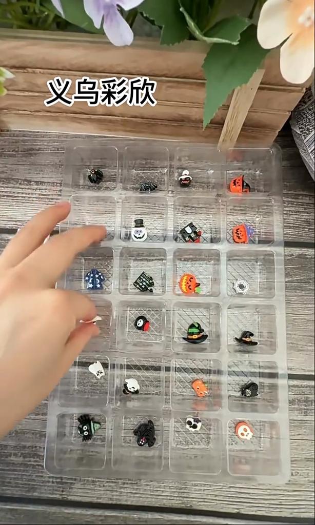 Halloween Series Resin Wizard Spider Calendar Blind Box For Party And Collectors