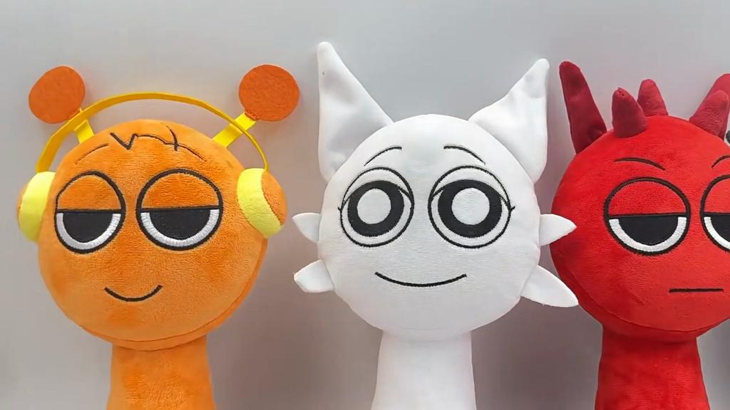 Sprunki Plush Toy Doll - Cartoon Pillow from Sprunki Game, Stuffed Animal for Kids, Birthday Gift 20-23cm