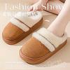 Autumn and Winter Warm Cotton Slippers for Women, Suitable for Indoor and Home Use, with Anti Slip and Anti Odor Properties, Warmth Plush Cotton Shoes