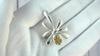 Unique  designer Citrine pendant for her 925 sterling silver gemstone jewelry