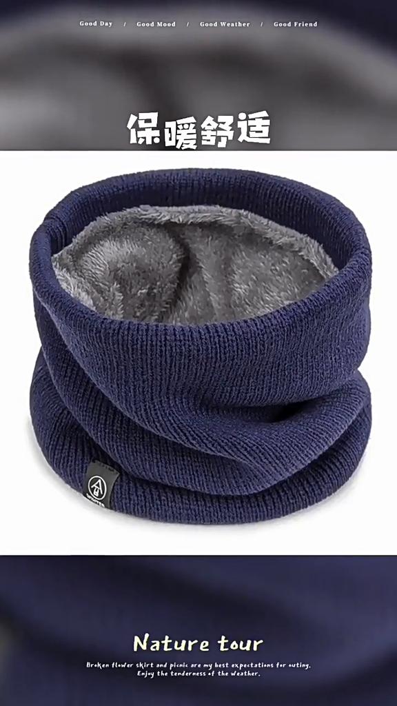 Unisex Fleece Lined Neck Warmer Thermal Windproof Tube Scarf for Skiing Cycling Winter Sports Cold Weather Protection