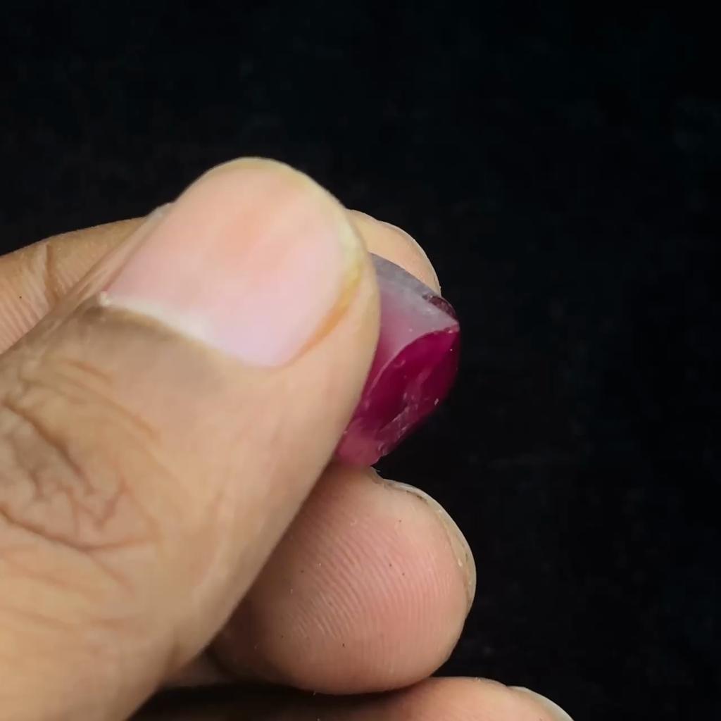 Natürlicher Rubin 49,05 Karat Roter Rohstein Unbearbeitet Roher Loser Edelstein ZERTIFIZIERT Roh Selten M-297-Ra