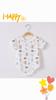 Dinosaur Moon Rabbit Flower Bear Print Baby Summer Cotton Short Sleeve Romper With Breathable Mesh For Toddler Boys Girls