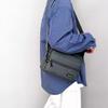 Solid Color Waterproof Shoulder Bag Men's Messenger Bag Large Capacity Crossbody Bag