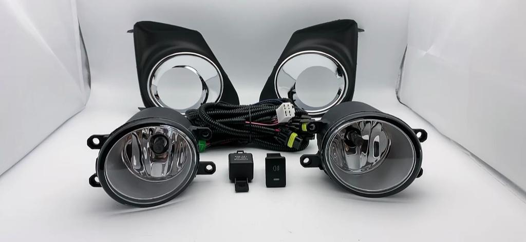 1 Set Fog Lights Headlight For Toyota Corolla Altis 2011 2012 2013 Fog Lamp Cover Grill Bezel Front Bumper Fog Light