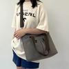 Tote Casual Canvas Bag Women's Bag Large Capacity Fashionable Commuting Single Shoulder Handbag Simple Messenger Bag