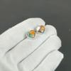 Orange Spiny Oyster Earrings | 925 Sterling Silver Stud Earrings | Handmade Gemstone Love Studs Heart Earrings | Boho Jewelry Wadding  Gift