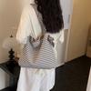 Sac Tote rayé grande capacité Sac à bandoulière pour femme Sac sous le bras