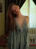 Women’s Spring Summer Satin Lace Nightdress Backless Sleepwear with T-Back Thong Set