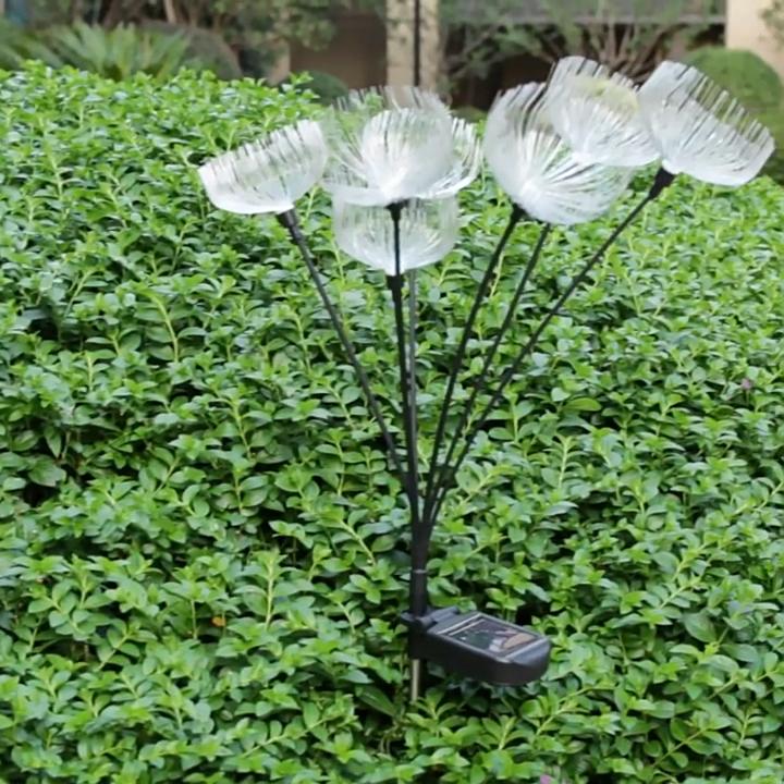 2PCS Solar-Powered LED Jellyfish Garden Lights Waterproof Outdoor Landscape Lawn Patio Lighting Switch-Controlled