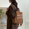 Retro Large Capacity School Bag Multi-function Shoulder Bag Women's Travel Backpack