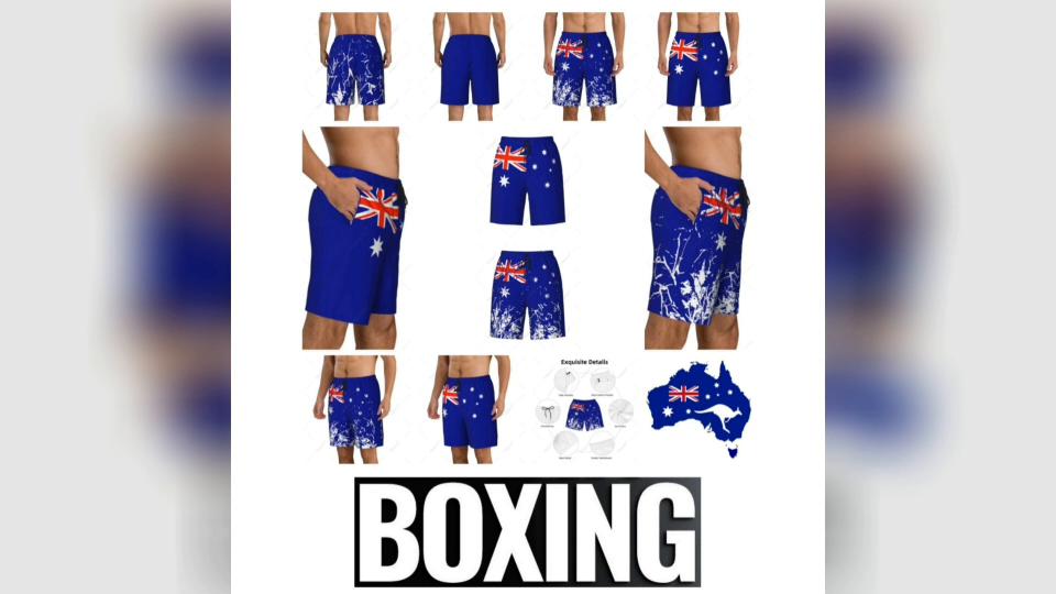 Boxing Shorts Pants Australia 3D Print Fighting Training MMA Mixed Martial Art Unisex Men Women Quick Dry Fitness Gym Sport Workout Casual Streetwear