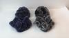New Women Winter Fur Hat Scarf Sets Natural Warm Real Rex Rabbit Fur Cap Scarves Lady Knitted Warm Genuine Fur Hats Muffler
