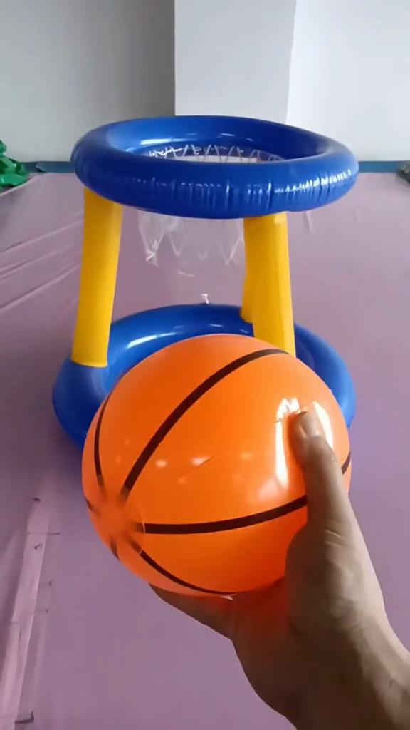 Inflatable Basketball Stand Swim Set Water Balloon Swim Set Shooting Toys Inflatable Swimming Pool Toys Outdoor Water Toys