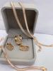 PATAYA Rectangle Hollow out Two-color Electroplating Process Earring Ring Combination set