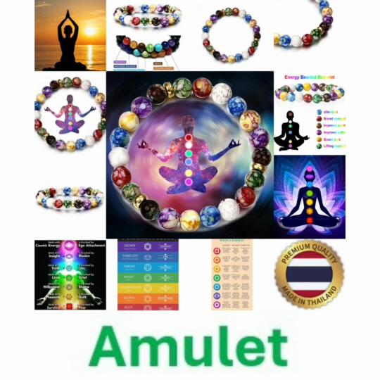 7 Chakra Reiki Healing Stone Bracelet Yoga Balance Energy Beads Unisex Women Men Protect Charm Talisman Powerful Wealth Health Luck Jewelry Elastic