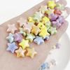 10pcs/Bag 14mm Handmade Colorful Star Ceramic Beads Mixed Five-pointed Star Porcelain Spacer Beads For Necklace Bracelet DIY Jewelry Craft Making