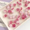 5PCS Pink and White Peach Pendant Glass Beads for DIY Jewelry Making Findings