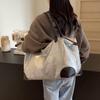 Travel Bag Large Capacity Luggage Bag Sports Fitness Storage Bag Women's Soft Leather Tote Bag
