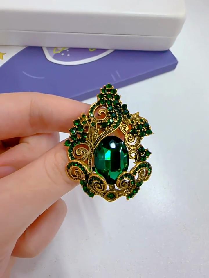 Premium Retro Brosche Damen Leichter Luxus Kleid Korsage Accessoires Herren Grenzüberschreitender Metallanstecker Fixierter Dekorativer Anhänger