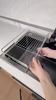 Stainless Steel Expandable Sink Drainer Rack with Filter Mesh Kitchen Dish Drying Organizer for Plates Bowls and Cups