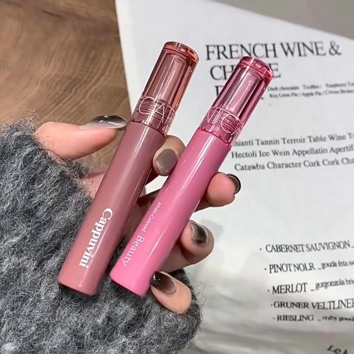 Waterproof Mirror Jelly Lip Glaze 6 Colors Water-light Lip Gloss Long Lasting Moisturising Glossy Red Tint Lips Makeup Cosmetics