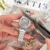 Fashion Quartz Ladies Watch Stainless Steel Date Week Woman's Wristwatch Waterproof Luminous Business Watches For Men Couples