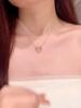 Light Luxury Niche Hollow Love Necklace Female Ins Japanese and Korean Version Simple Design Pendant Collarbone Sweater Chain