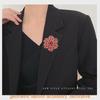 Vintage Geometric Alloy Crystal Brooch For Women Fashion Accessory