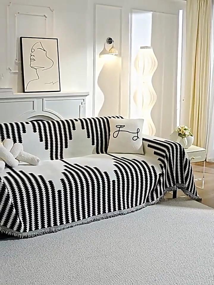 Sofa Cover, Anti Cat Scratch Sofa Towel, Full Cover for Autumn and Winter Seasons, Sofa Blanket Cushion, Sofa Cover Cloth, Living Room