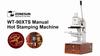 ZONESUN Multifunction Hot Foil Stamping Machine WT-90XTS Infrared Locator Leather Wood Paper Heat Press Machine with Drawers