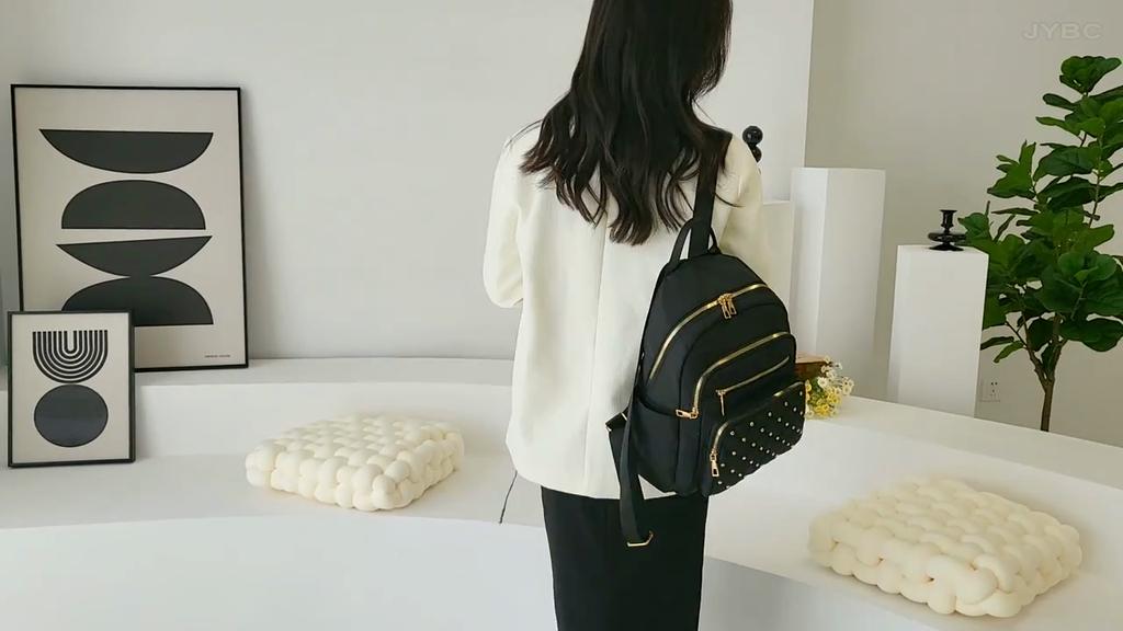 Fashion Bagpack Women High Quality Nylon Backpacks Female Big Travel Back Pack Large School Bags for Teenage Girls Shoulder Bag