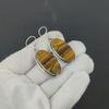 Natural Tiger's Eye Gemstone Antique Earrings 925 Sterling Silver Earring, Boho Silver Jewelry Dangle Earrings, Gifts For Wadding Gifts For Her