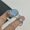 Natural Kyanite Gemstone Handmade 925 Sterling Silver Cuff Bangle, Kyanite Bangle,For Wife, Unisex Bangle, Gifts For Birthday