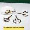 4 Color European Vintage Floral Scissors Nail Art Foil Cutter Silk Wraps Acrylic Tips Extension Tool