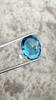 15.90 Carat, Lab Created London Blue Topaz Faceted Stone, Oval Shape Cut Stone For Multiple Jewelry Uses Lab Created Gemstone, 18x13x8 MM.