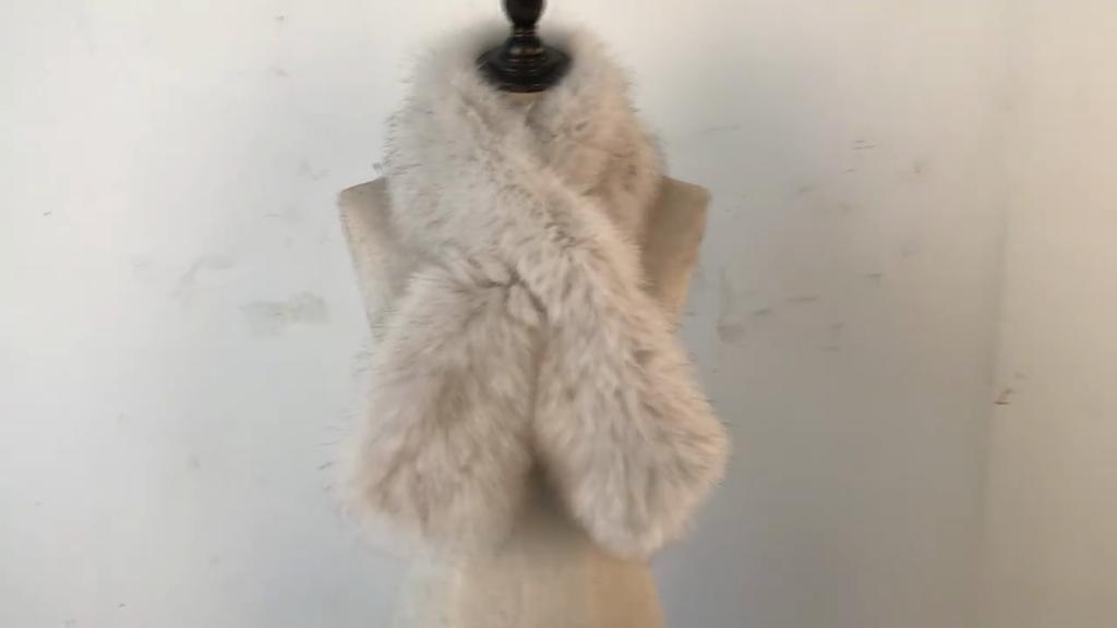 Hot Sale Natural Fox Fur Scarf Winter Women Knitted Real Fox Fur Scarves Outdoor Warm Lady Quality Genuine Fox Fur Muffler