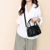 Elegant Leather Tote Bag for Women Casual Shoulder Crossbody Handbag with Top Handle