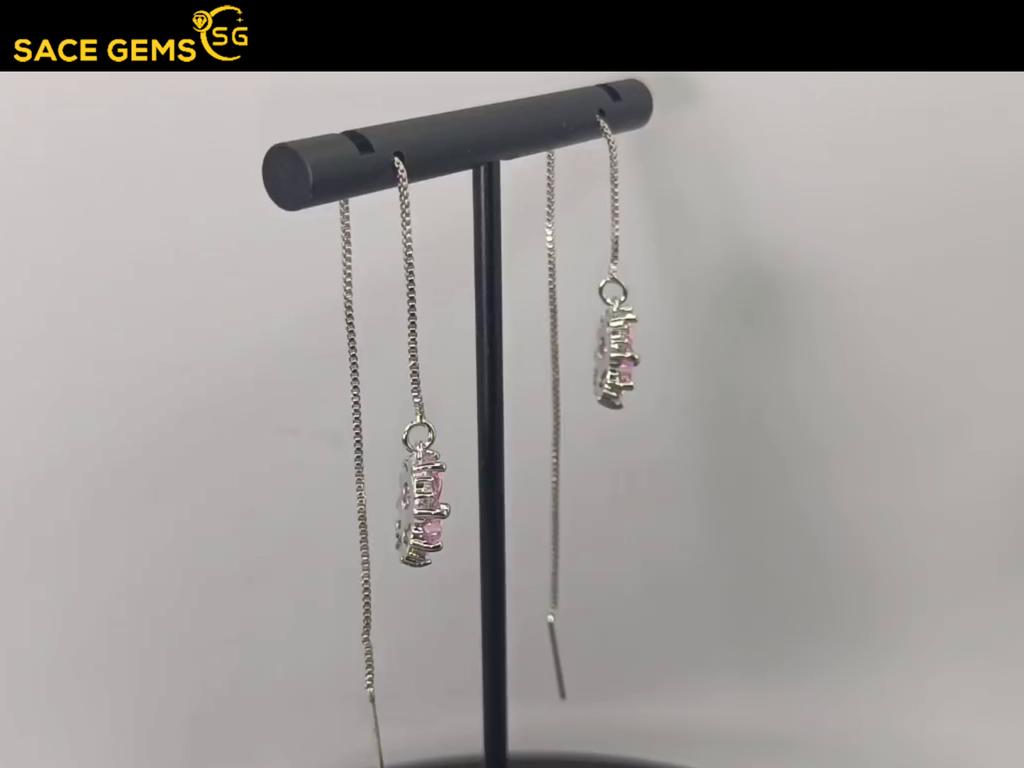 SACE GEMS Classic Copper Alloy Zircon Earrings for Women Wedding Party Gifts