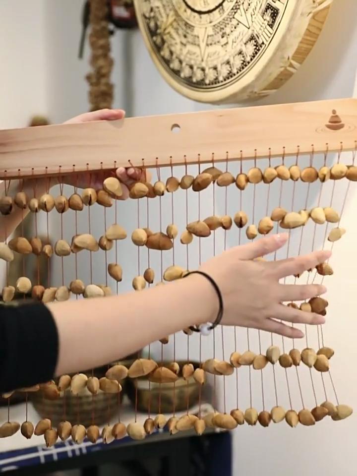 Wind Chimes Natural Seeds Ringing Hand Bell Percussion Rare Musical Instrument Healing Sounds Meditation Accessories